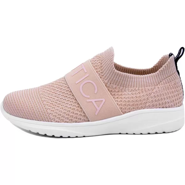 NAUTICA Kids Girls Youth Athletic Fashion Sneakers  SlipOn Style for Little Kids and Big KidsBlush Mesh