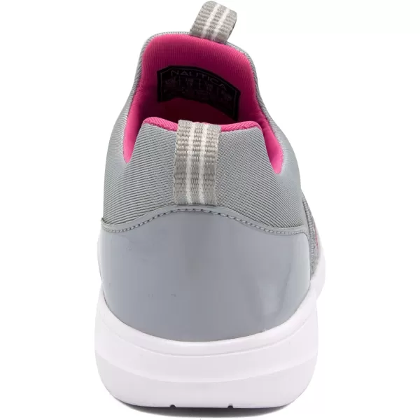 NAUTICA Kids Girls Youth Athletic Fashion Sneakers  SlipOn Style for Little Kids and Big KidsGrey