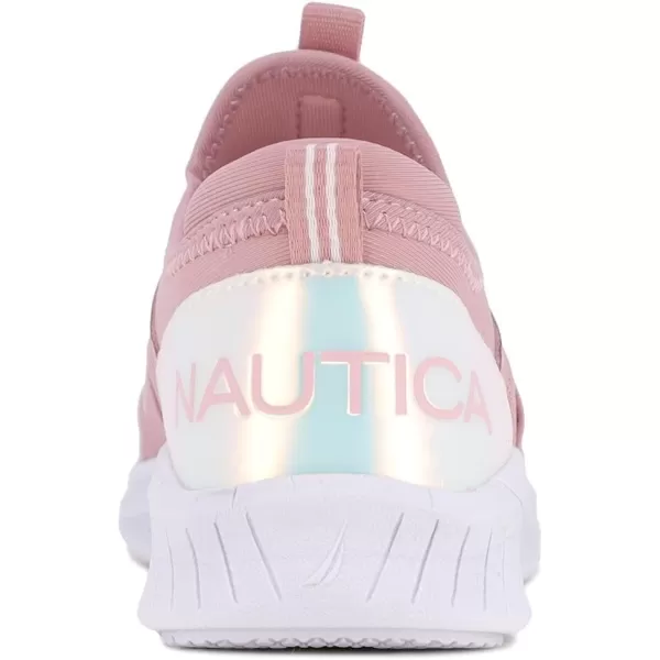 NAUTICA Kids Girls Youth Athletic Fashion Sneakers  SlipOn Style for Little Kids and Big KidsMauve Iridescentthundergust