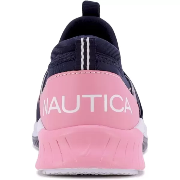 NAUTICA Kids Girls Youth Athletic Fashion Sneakers  SlipOn Style for Little Kids and Big KidsNavy Peony Gradientthundergust