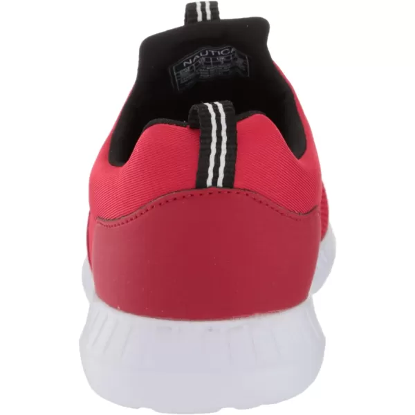 NAUTICA Kids Girls Youth Athletic Fashion Sneakers  SlipOn Style for Little Kids and Big KidsRed Solid