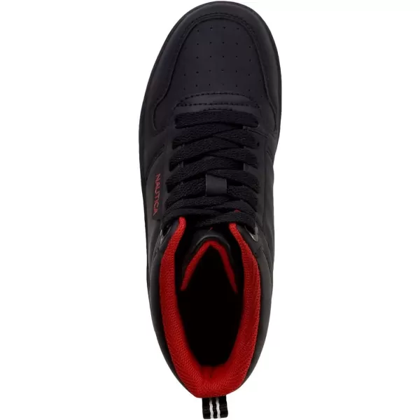 NAUTICA Kids Horizon Sneaker LaceUp Fashion Shoe BootLike High Top for Boys and Girls Big KidLittle Kid SizesBlack Monochrome