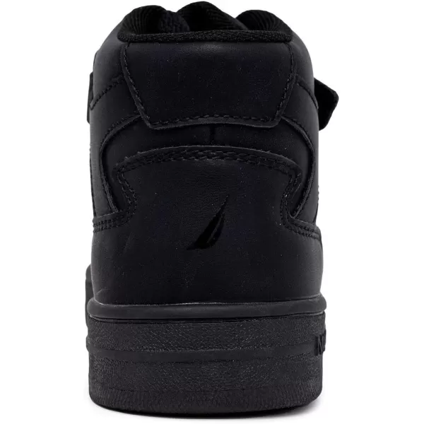NAUTICA Kids Horizon Sneaker LaceUp Fashion Shoe BootLike High Top for Boys and Girls Big KidLittle Kid SizesBlackjarrel