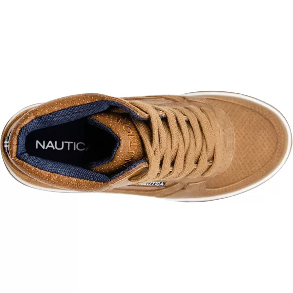 NAUTICA Kids Sneaker LaceUp Fashion Shoe with BootLike High Top Design for Boys and Girls Big KidLittle Kid Sizes  HorizonTan