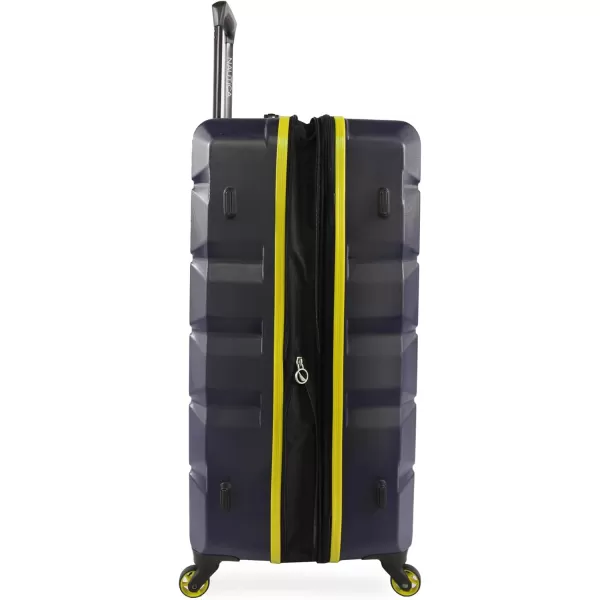 NAUTICA Lightview 3pc Hardside Luggage Set NavyYellowNAUTICA Lightview 3pc Hardside Luggage Set NavyYellow