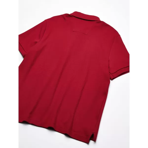 NAUTICA Mens Classic Fit Short Sleeve Solid Soft Cotton Polo ShirtNautica Red