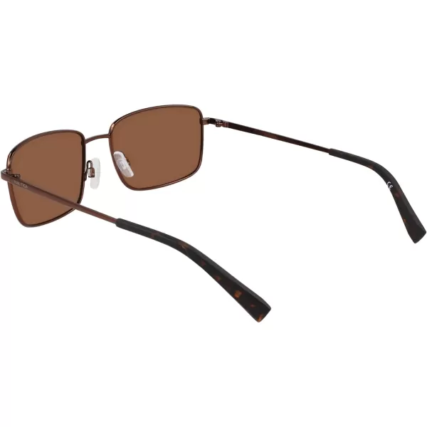 NAUTICA Mens N102sp Rectangular SunglassesMatte Brown