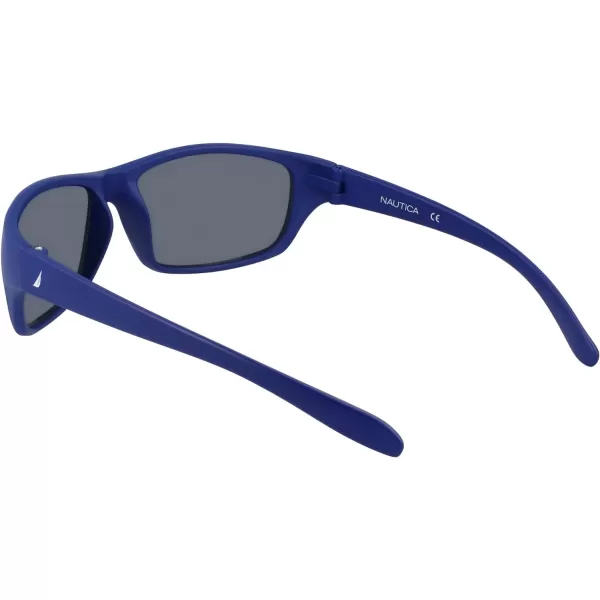 NAUTICA Mens N2239S Polarized Rectangular Sunglasses Matte Navy One SizeNAUTICA Mens N2239S Polarized Rectangular Sunglasses Matte Navy One Size