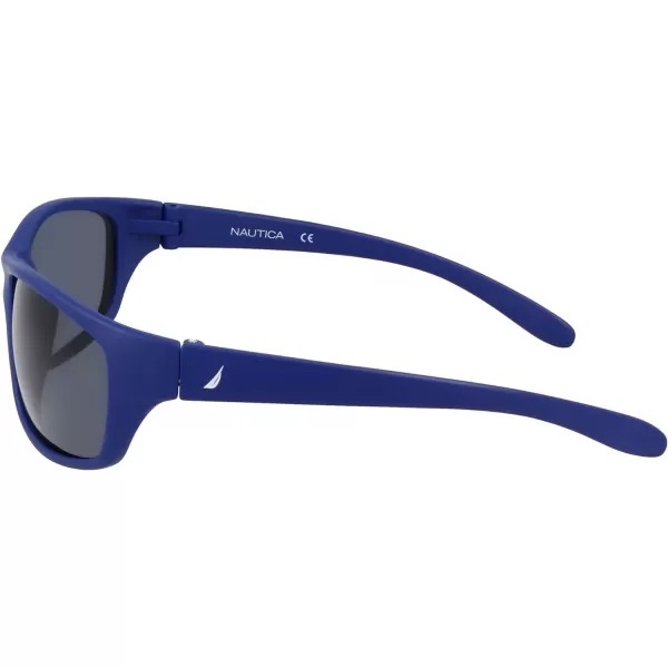 NAUTICA Mens N2239S Polarized Rectangular Sunglasses Matte Navy One SizeNAUTICA Mens N2239S Polarized Rectangular Sunglasses Matte Navy One Size