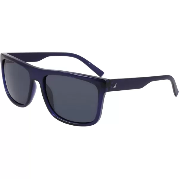 NAUTICA Mens N902sp Rectangular SunglassesNavy Crystal