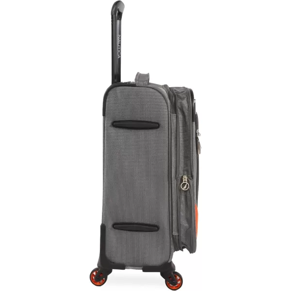 NAUTICA Pathfinder 2pc Softside Luggage Set GreyOrangeGreyOrange