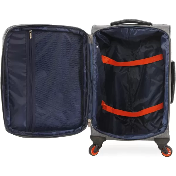 NAUTICA Pathfinder 2pc Softside Luggage Set GreyOrangeGreyOrange