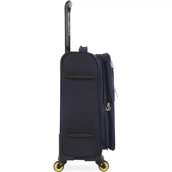 NAUTICA Pathfinder 2pc Softside Luggage Set GreyOrangeNavyYellow