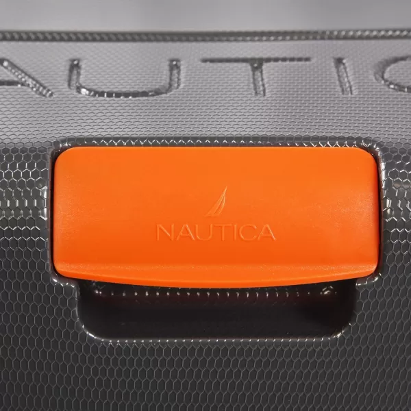 NAUTICA Quest Hardside Spinner Luggage GreyOrange CarryOn 21InchNAUTICA Quest Hardside Spinner Luggage GreyOrange CarryOn 21Inch
