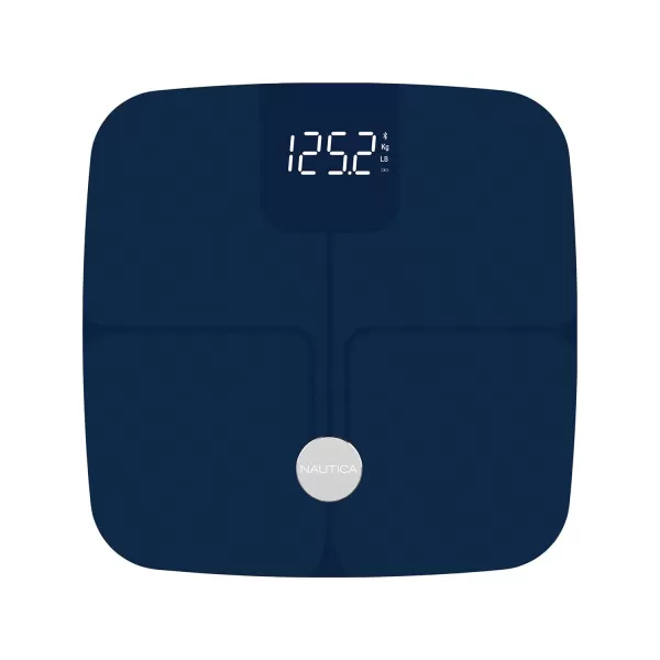 NAUTICA Smart Scale Plus ITO Technology Body Fat Scale with Digital LED Display Full Body Composition Analyzer Fitness Digital Body Tracker MultiUser  Bluetooth WiFi NAUTICA NavyNAUTICA Smart Scale Plus ITO Technology Body Fat Scale with Digital LED Display Full Body Composition Analyzer Fitness Digital Body Tracker MultiUser  Bluetooth WiFi NAUTICA Navy