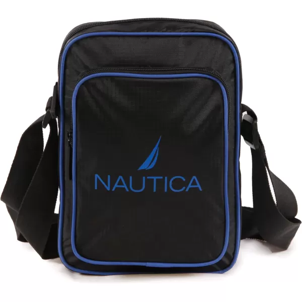 NAUTICA Unisexs Shoulder Bag Grey OrangeBlack