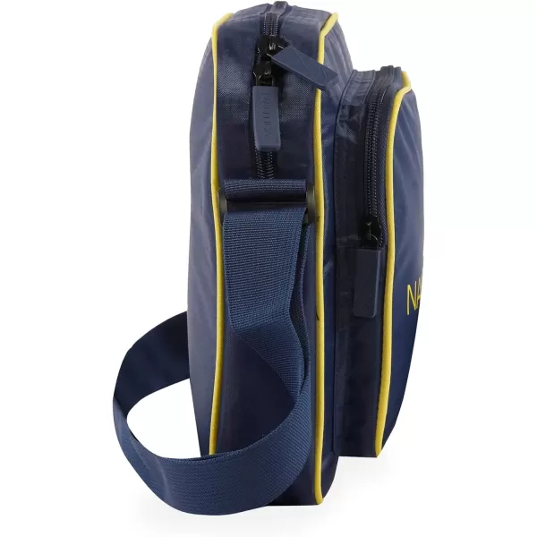 NAUTICA Unisexs Shoulder Bag Grey OrangeNavy Yellow