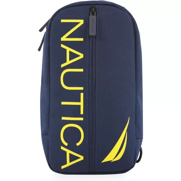 NAUTICA Unisexs Sling Bag NavyYellowNavyYellow