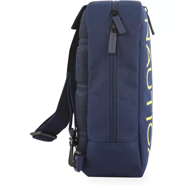 NAUTICA Unisexs Sling Bag NavyYellowNavyYellow