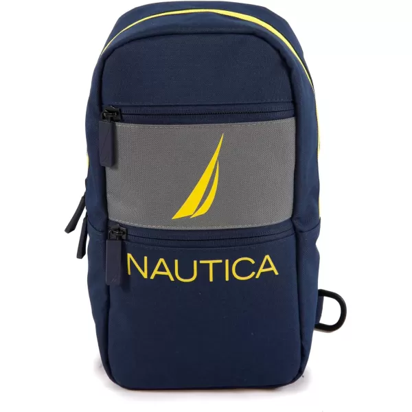 NAUTICA Unisexs Sling Shoulder Bag Navy YellowNavy Yellow