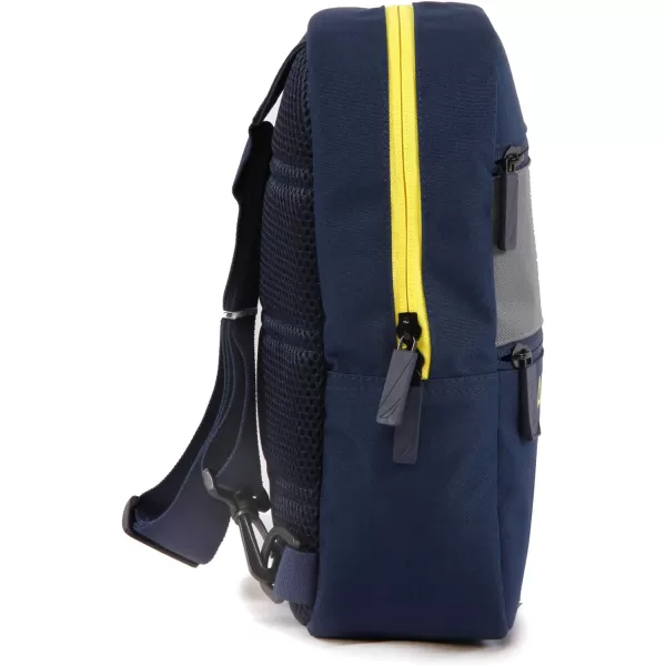 NAUTICA Unisexs Sling Shoulder Bag Navy YellowNavy Yellow