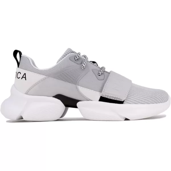 NAUTICA Women Fashion Sneaker LaceUp Jogger Running Shoe Casual Walking SneakerGreyrasheda