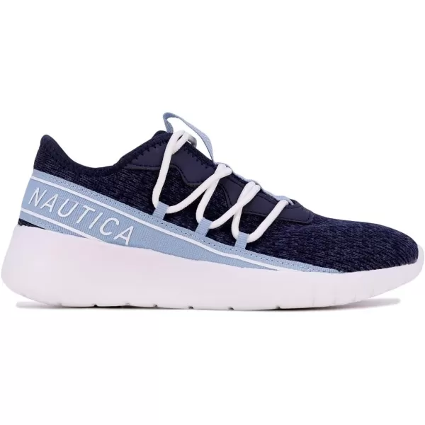NAUTICA Women Fashion Sneaker LaceUp Jogger Running Shoe Casual Walking SneakerNavyelonora
