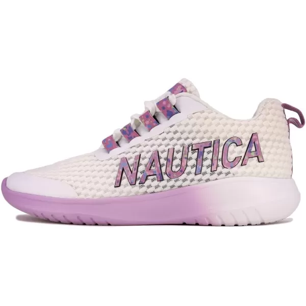 NAUTICA Women Fashion Sneaker LaceUp Jogger Running Shoe Casual Walking SneakerWhite Pinkwonji