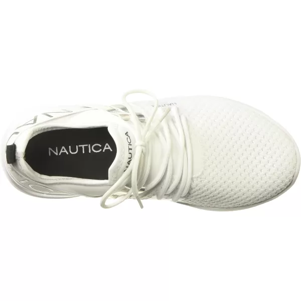 NAUTICA Women Fashion Sneaker LaceUp Jogger Running Shoe Casual Walking SneakerYuremwhite