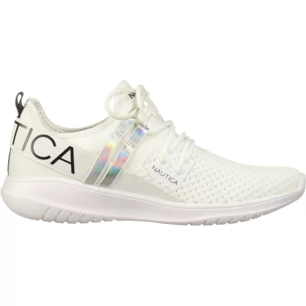 NAUTICA Women Fashion Sneaker LaceUp Jogger Running Shoe Casual Walking SneakerYuremwhite