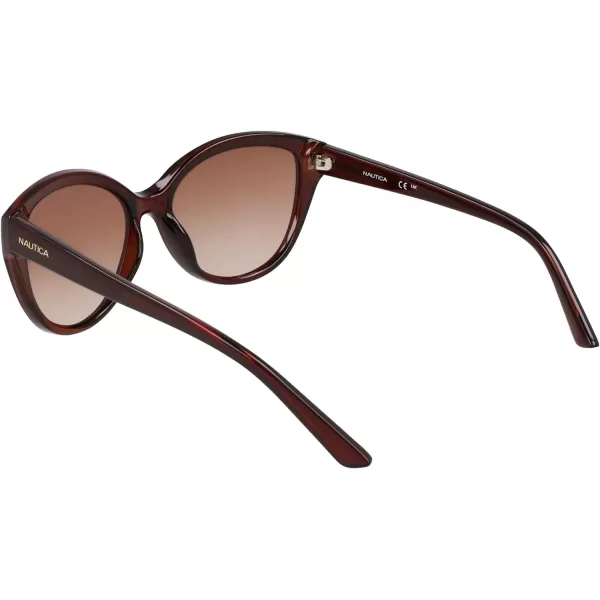 NAUTICA Womens N2241S Cat Eye Sunglasses Crystal Brown One SizeNAUTICA Womens N2241S Cat Eye Sunglasses Crystal Brown One Size