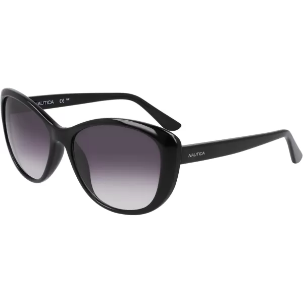 NAUTICA Womens N2242S Oval Sunglasses Black One SizeNAUTICA Womens N2242S Oval Sunglasses Black One Size