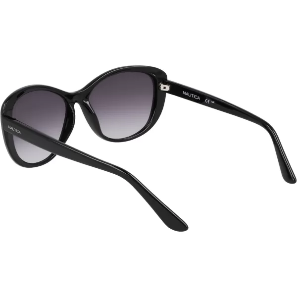 NAUTICA Womens N2242S Oval Sunglasses Black One SizeNAUTICA Womens N2242S Oval Sunglasses Black One Size