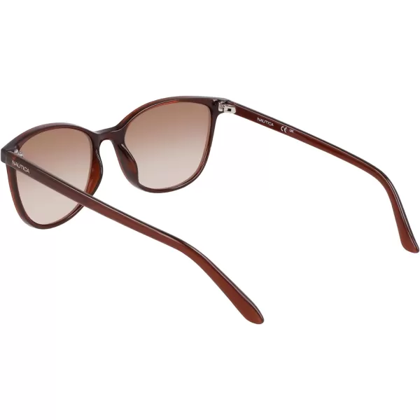 NAUTICA Womens N2243s Rectangular SunglassesCrystal Brown