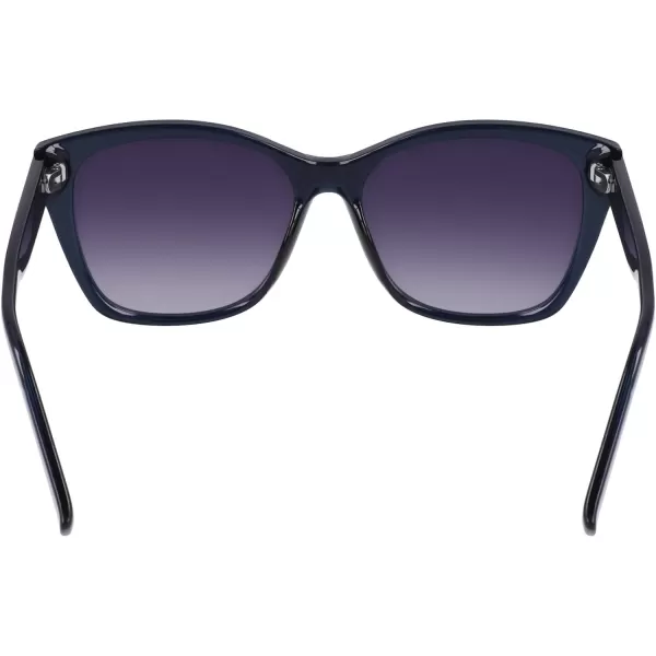 NAUTICA Womens N903sp Cat Eye SunglassesBlue Crystal