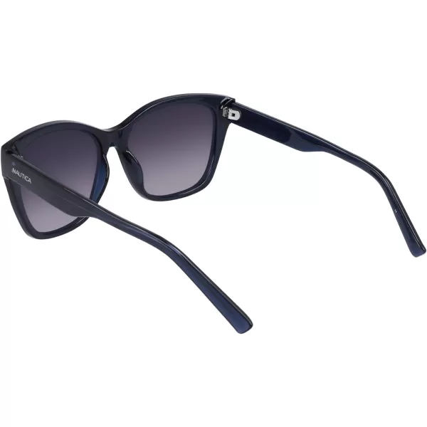 NAUTICA Womens N903sp Cat Eye SunglassesBlue Crystal