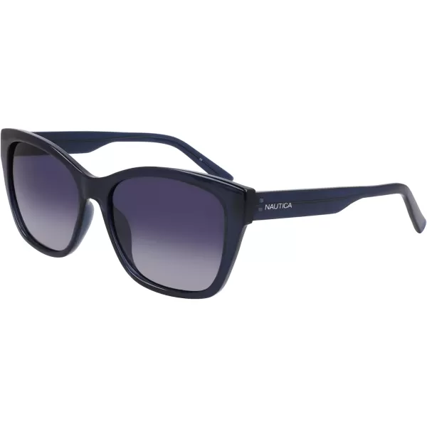 NAUTICA Womens N903sp Cat Eye SunglassesBlue Crystal