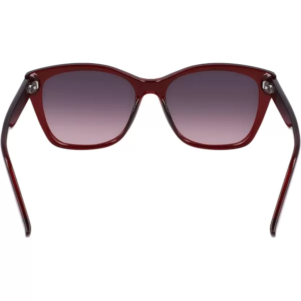 NAUTICA Womens N903sp Cat Eye SunglassesBurgundy Crystal