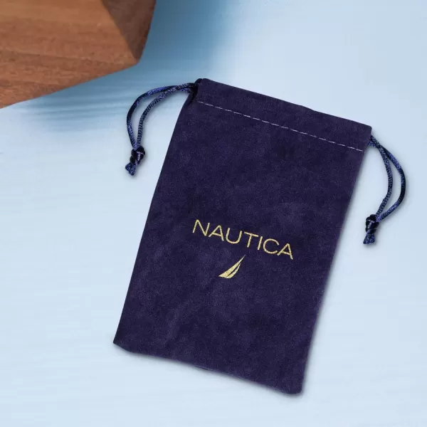 Nautica 14K Gold Plated Alloy 40mm Hoop Earrings for WomenYellow