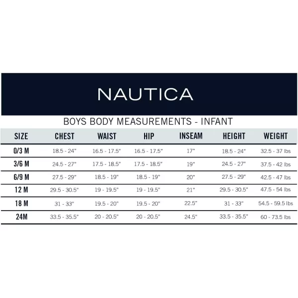 Nautica Baby Boys 4Piece Set with Dress Shirt Vest Pants and TieFlag Blue