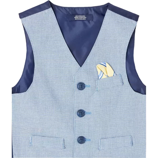 Nautica Baby Boys 4Piece Set with Dress Shirt Vest Pants and TieGrecian Blue