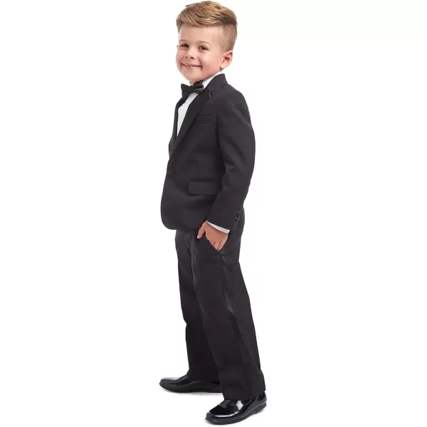 Nautica Baby Boys 4Piece Tuxedo with Dress Shirt Bow Tie Jacket and PantsBlack