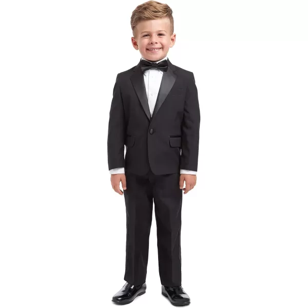 Nautica Baby Boys 4Piece Tuxedo with Dress Shirt Bow Tie Jacket and PantsBlack