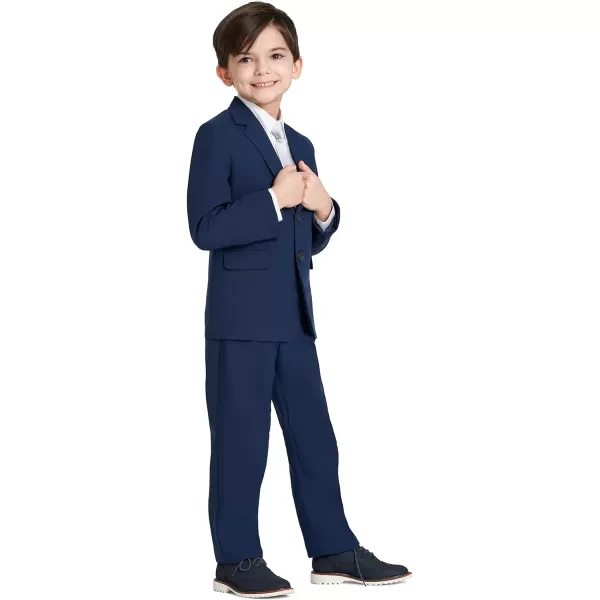 Nautica Baby Boys 4Piece Tuxedo with Dress Shirt Bow Tie Jacket and PantsBright Blue