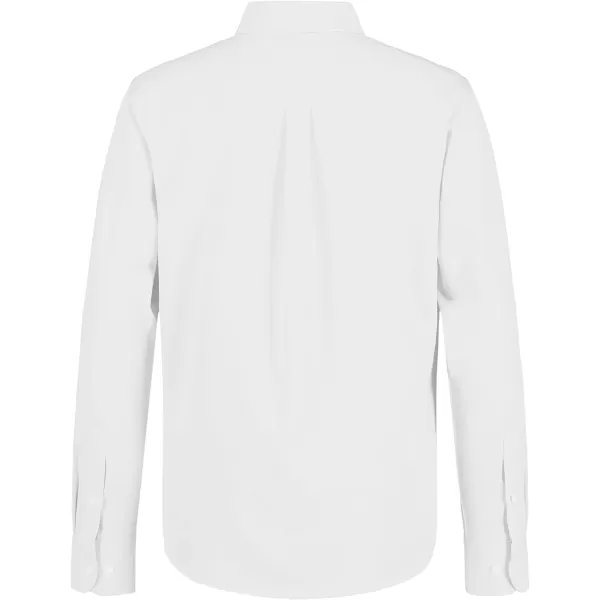 Nautica Big Boys School Uniform Long Sleeve Performance Oxford ButtonDown ShirtWhite