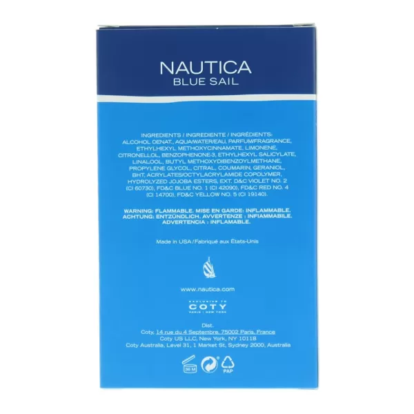 Nautica Blue Sail Eau de Toilette for Men 05 Fluid OunceModern 05 Fl Oz