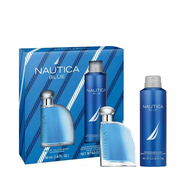 Nautica Blue Sail Eau de Toilette for Men 05 Fluid OunceModern 2 Piece Set 16 Fl Oz  60 Ounce Body Spray