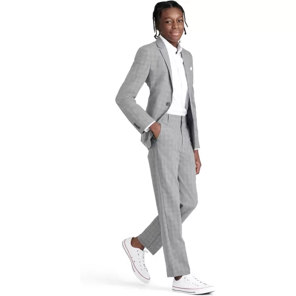 Nautica Boys 2Piece Formal SuitMedium Grey Stripe