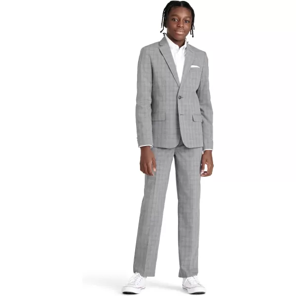 Nautica Boys 2Piece Formal SuitMedium Grey Stripe