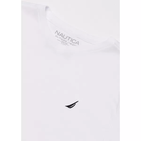 Nautica Boys Big Short Sleeve Solid VNeck TShirtWhite